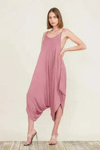Harem Jumpsuit Romper – Chic & Versatile One-Piece | Breathable Rayon