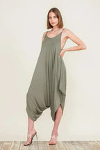 Harem Jumpsuit Romper – Chic & Versatile One-Piece | Breathable Rayon