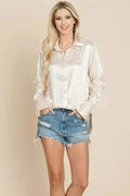 Casual Animal Print Satin Button up Shirts Blouse | Femstylo - SJB-DIAMOND ELITES