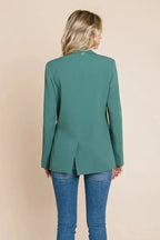 Double Breasted Lapel Collar Jacket Blazer