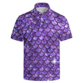 Mermaid Polo Shirts for Men Funny Golf Shirt Short Sleeve Golf Polo Shirts Gifts Sport Shirts M Lootquake LLC