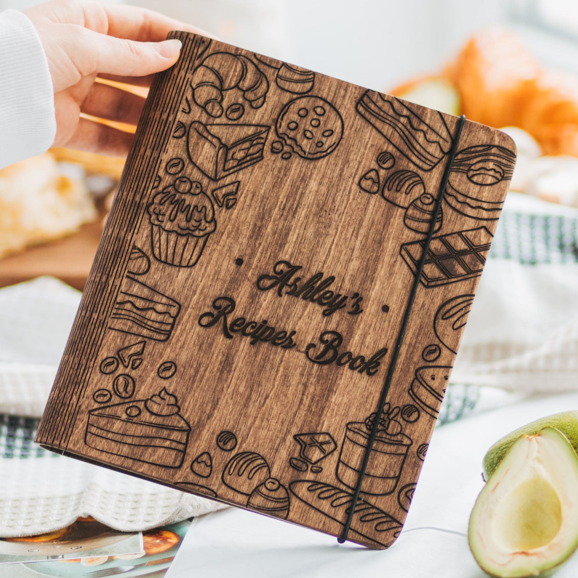 Wooden Recipe Book – Pastries Edition - SJB-DIAMOND ELITES