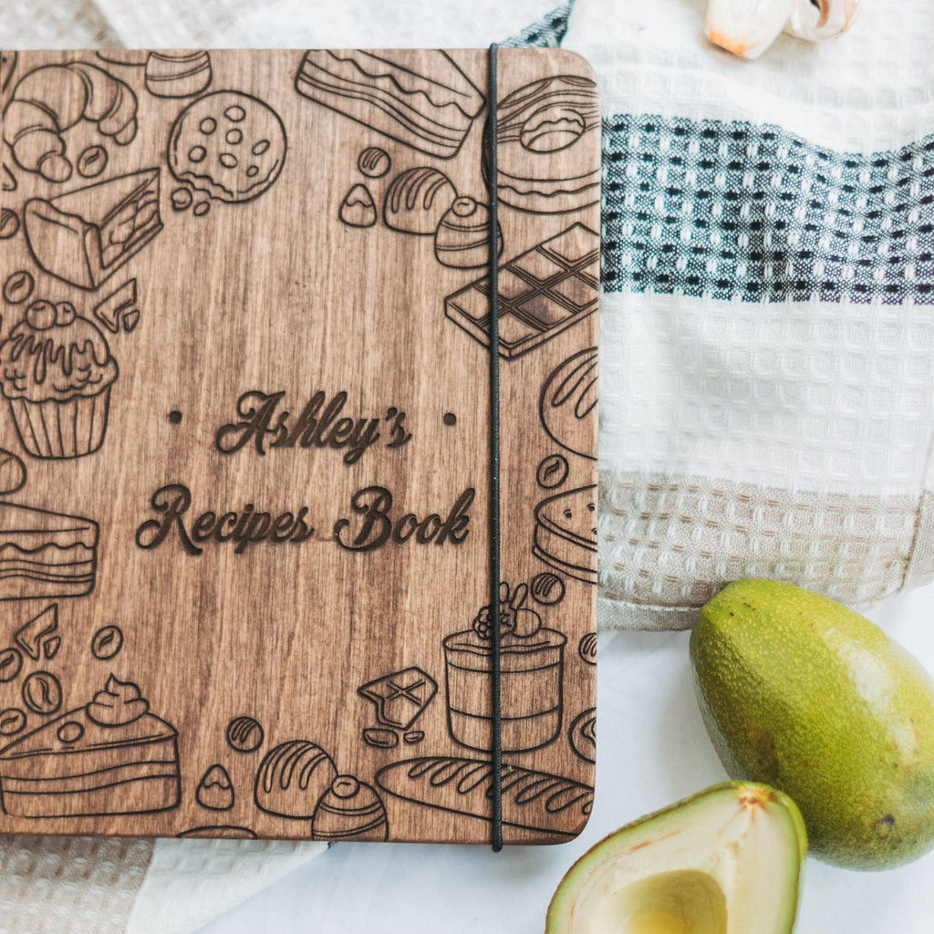 Wooden Recipe Book – Pastries Edition - SJB-DIAMOND ELITES