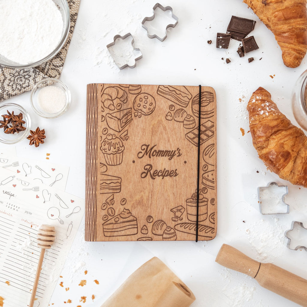 Wooden Recipe Book – Pastries Edition - SJB-DIAMOND ELITES