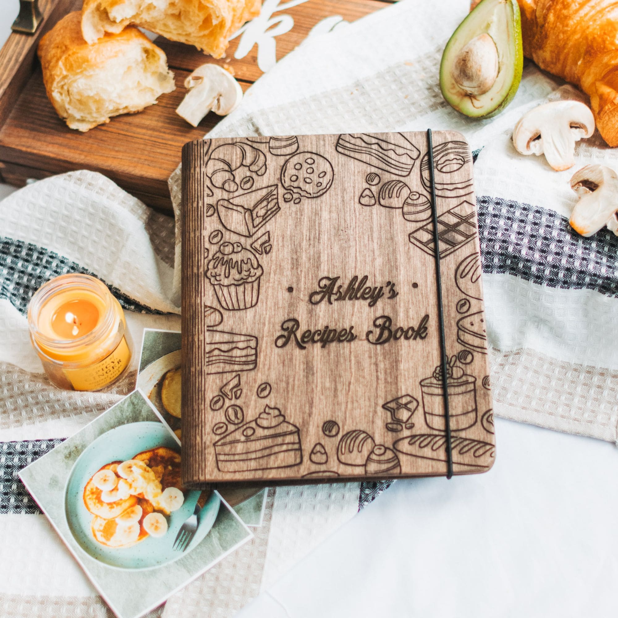 Wooden Recipe Book – Pastries Edition - SJB-DIAMOND ELITES