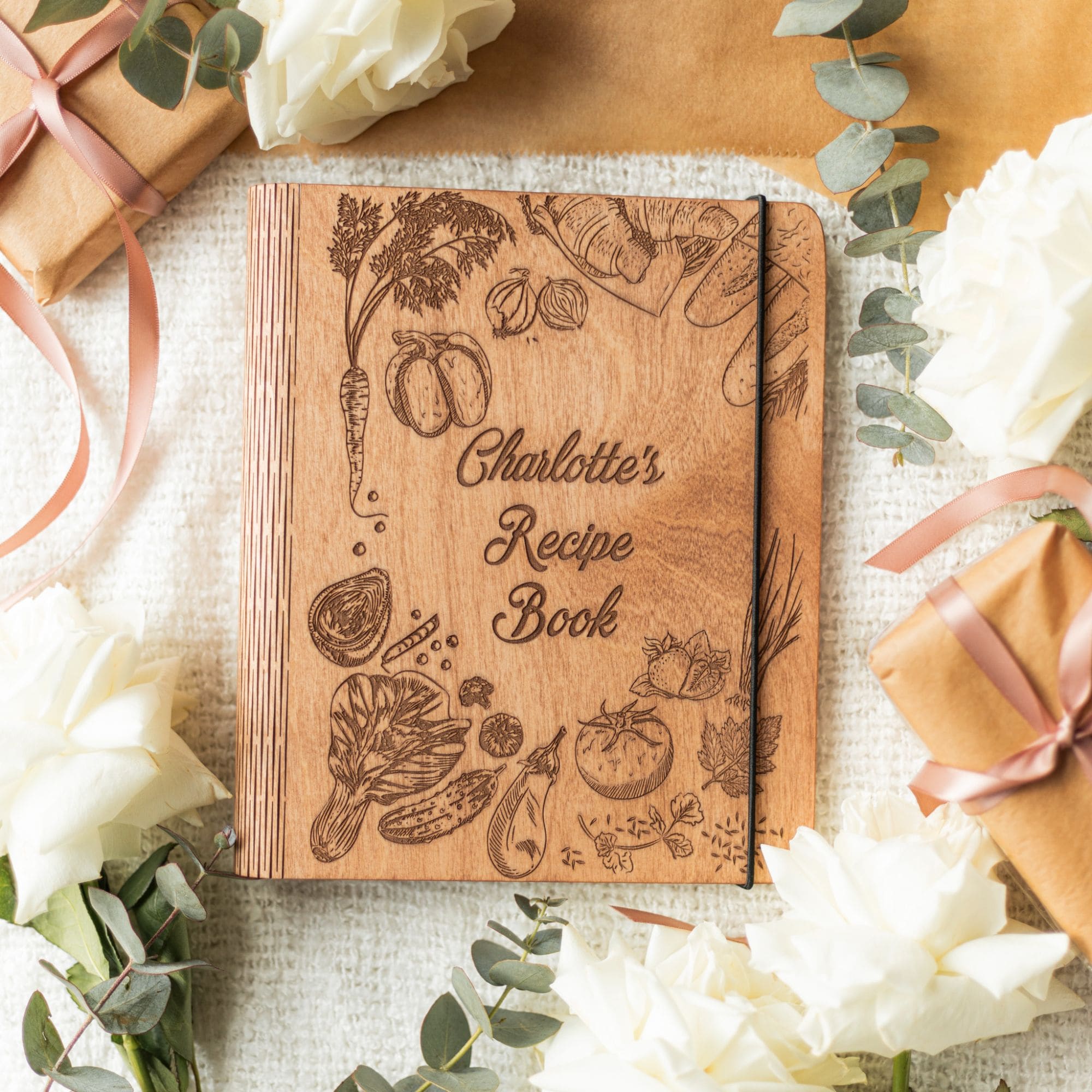 Wooden Recipe Book – Peppers Theme - SJB-DIAMOND ELITES