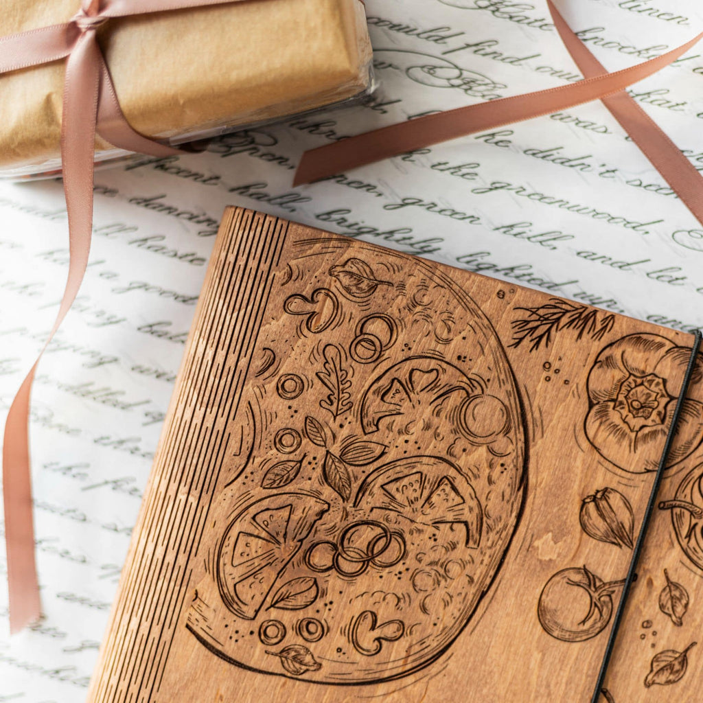 Wooden Recipe Book – Pizza Recipes - SJB-DIAMOND ELITES