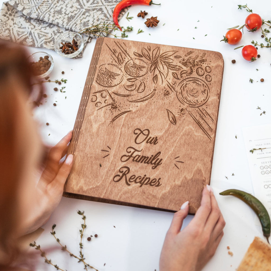 Wooden Recipe Book – Tomatoes Theme - SJB-DIAMOND ELITES
