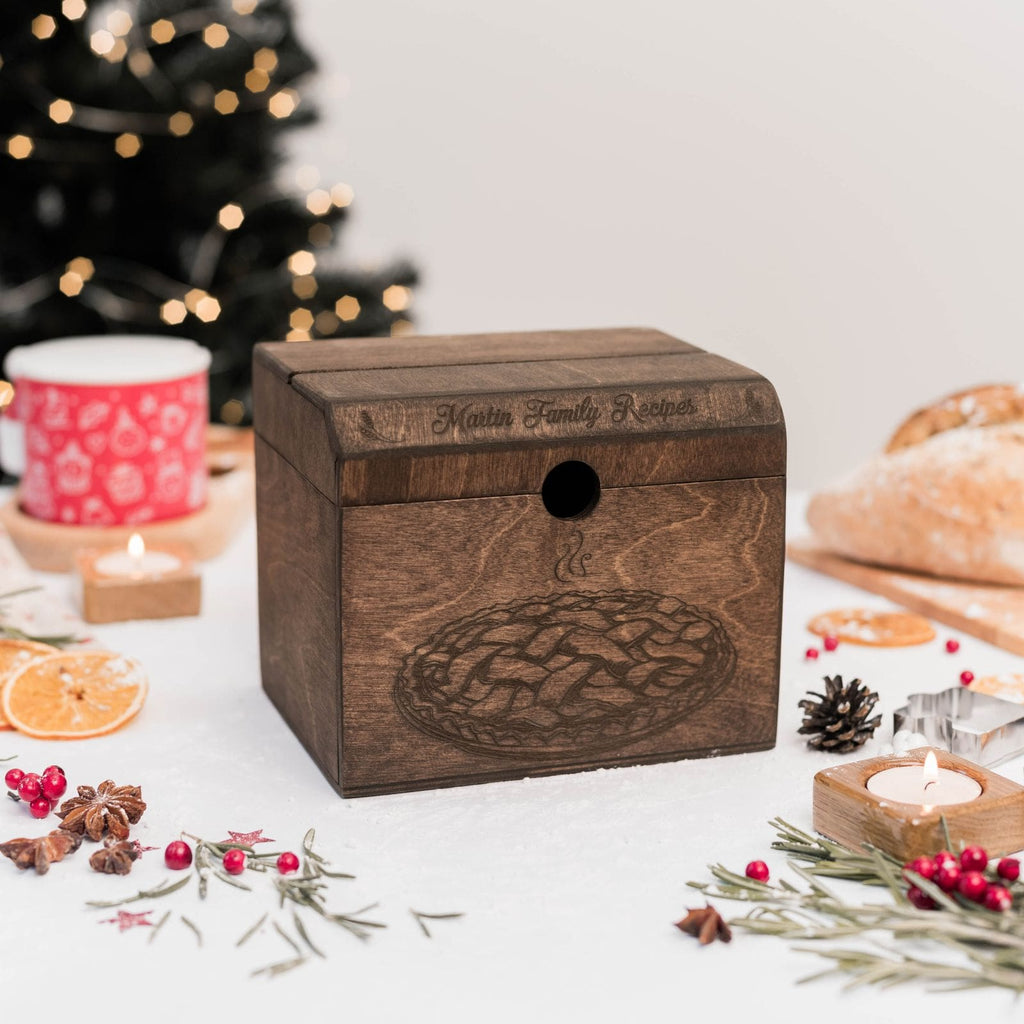 Wooden Recipe Box – Pies & Desserts - SJB-DIAMOND ELITES