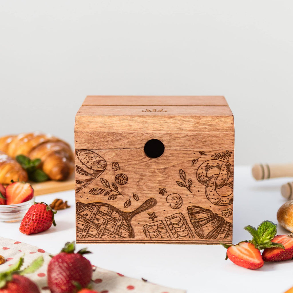 Wooden Recipe Box – Bakery Theme - SJB-DIAMOND ELITES