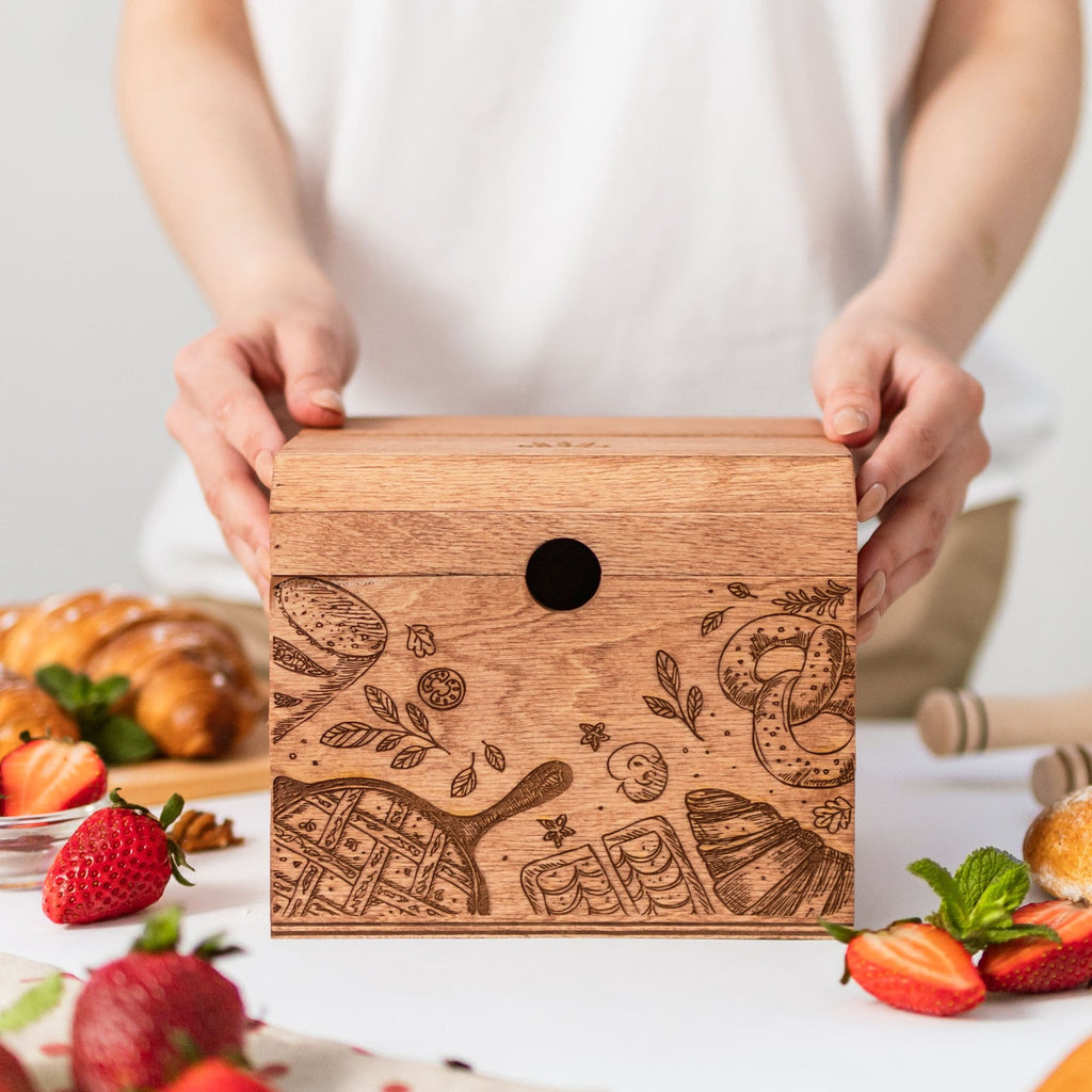Wooden Recipe Box – Bakery Theme - SJB-DIAMOND ELITES