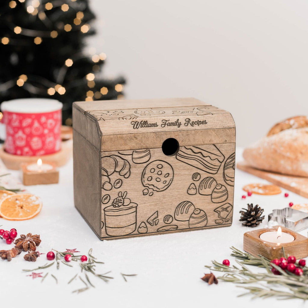 Wooden Recipe Box – Pastries Collection - SJB-DIAMOND ELITES