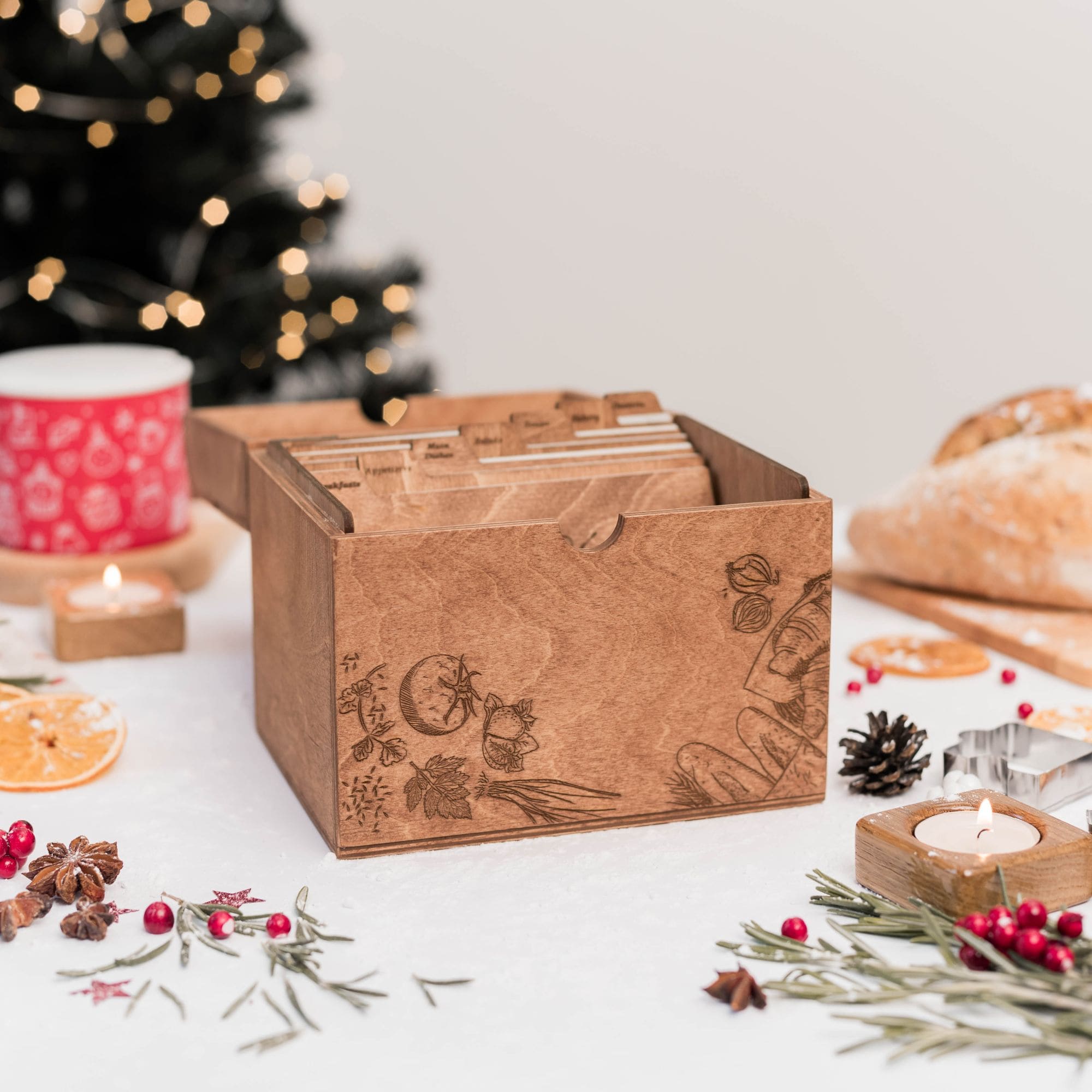 Wooden Recipe Box – Peppers Theme - SJB-DIAMOND ELITES