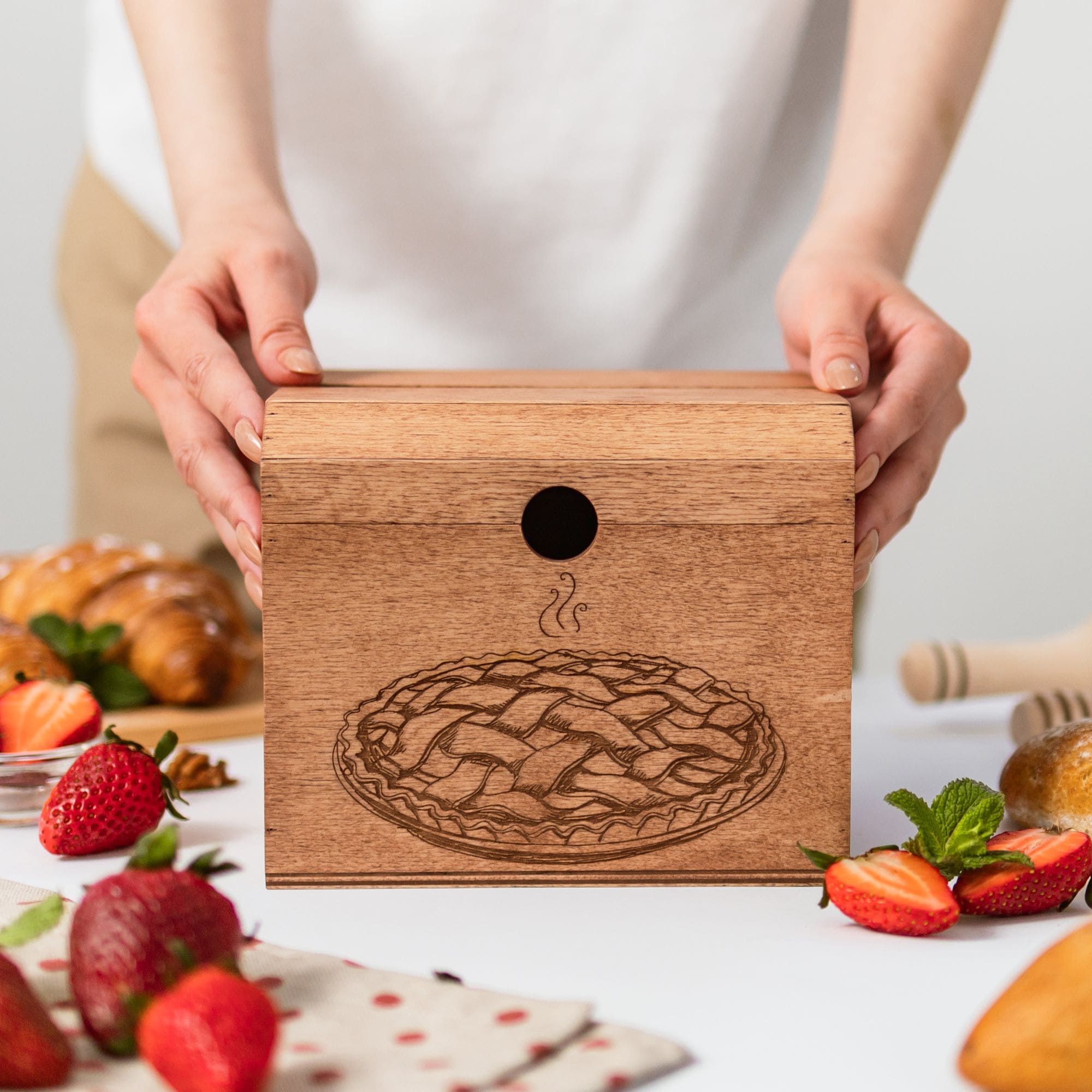 Wooden Recipe Box – Pies & Desserts - SJB-DIAMOND ELITES