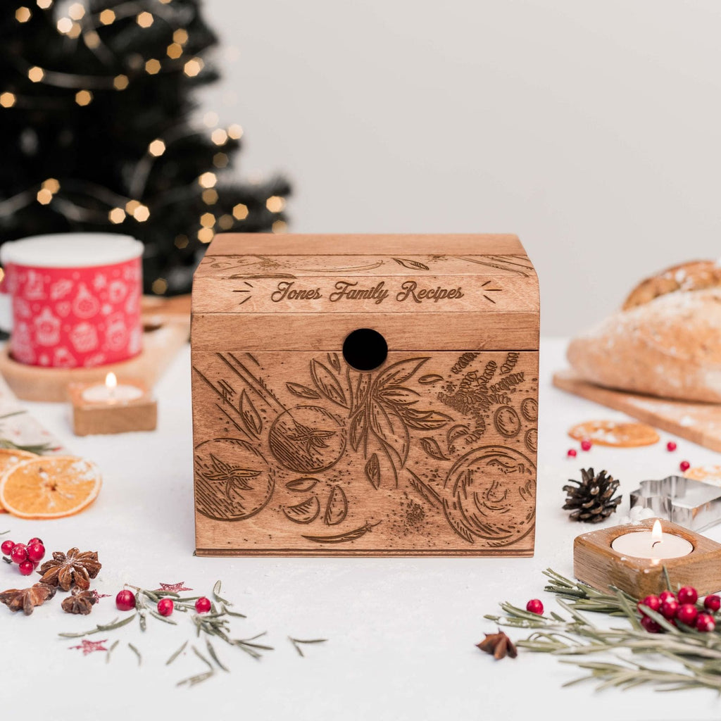 Wooden Recipe Box – Tomatoes Design - SJB-DIAMOND ELITES