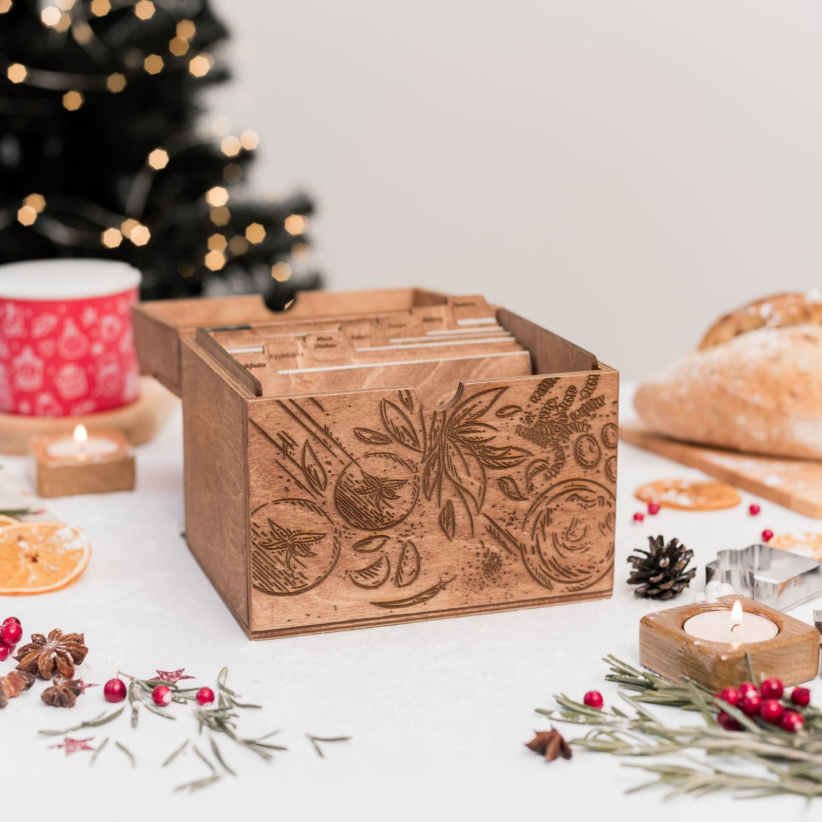 Wooden Recipe Box – Tomatoes Design - SJB-DIAMOND ELITES