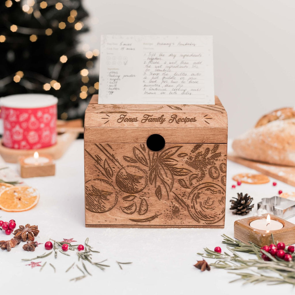 Wooden Recipe Box – Tomatoes Design - SJB-DIAMOND ELITES