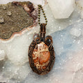 Rhyolite Wire Wrap Crystal Pendant - SJB-DIAMOND ELITES