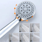 High Pressure Shower Head 5 Settings Handheld Shower Heads Spray With 5 FT Hose Pi-Mart