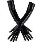 Gothic Punk Role-Play Leather Gloves Pi-Mart