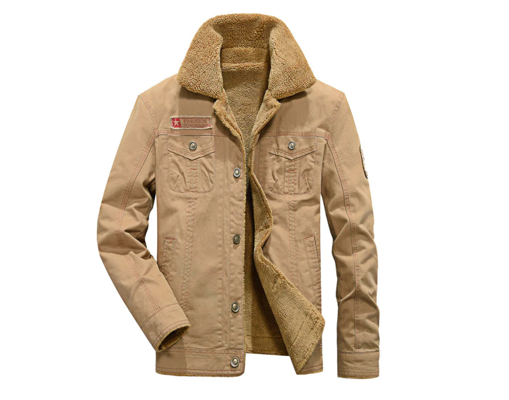Thick Military Collar Winter Jacket Coat Pi-Mart