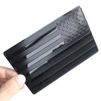 2PCS Metal USA Flag Sticker American Car Truck Decal Emblem Black Pi-Mart