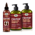 Difeel Pro-Growth Hair Care Set with Castor Oil - 3-PC Style: Shampoo & Conditioner 12oz EACH & Hair Oil 8oz Lootquake LLC