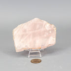 Rose Quartz Slice, Polished Crystal