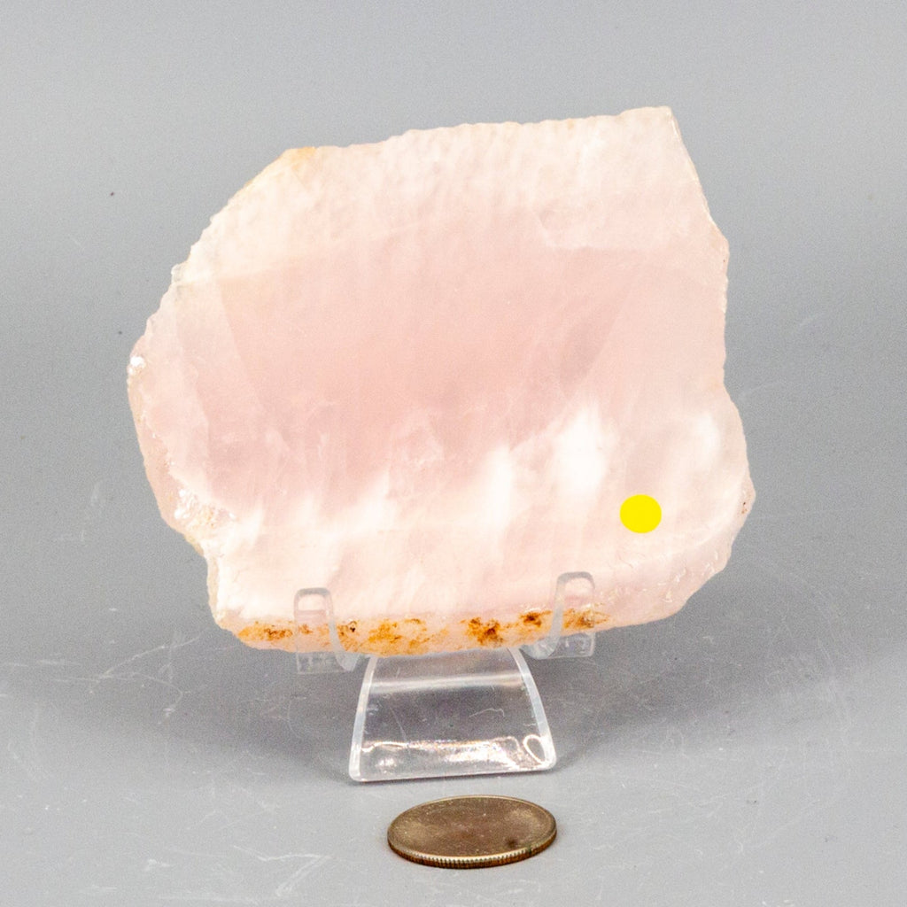 Rose Quartz Slice, Polished Crystal