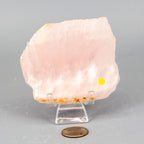 Rose Quartz Slice, Polished Crystal
