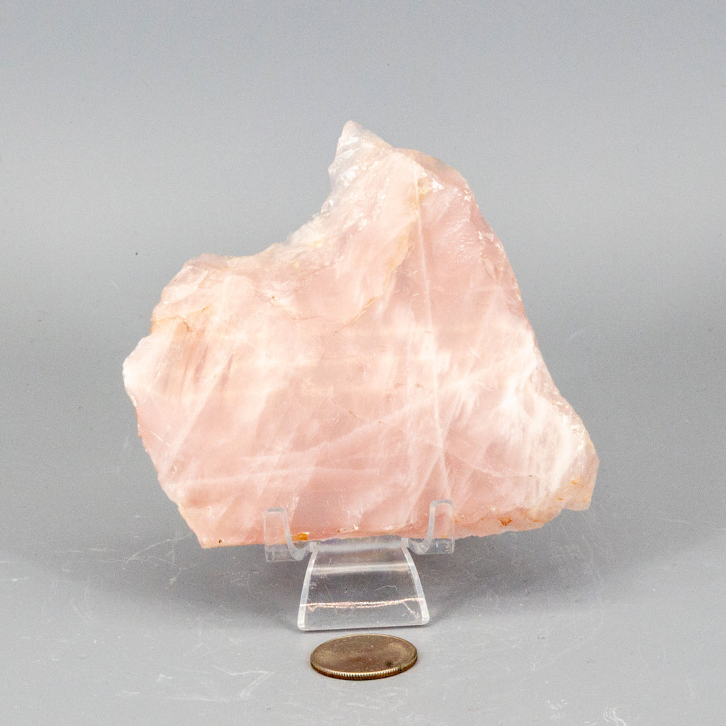 Rose Quartz Slice, Polished Crystal