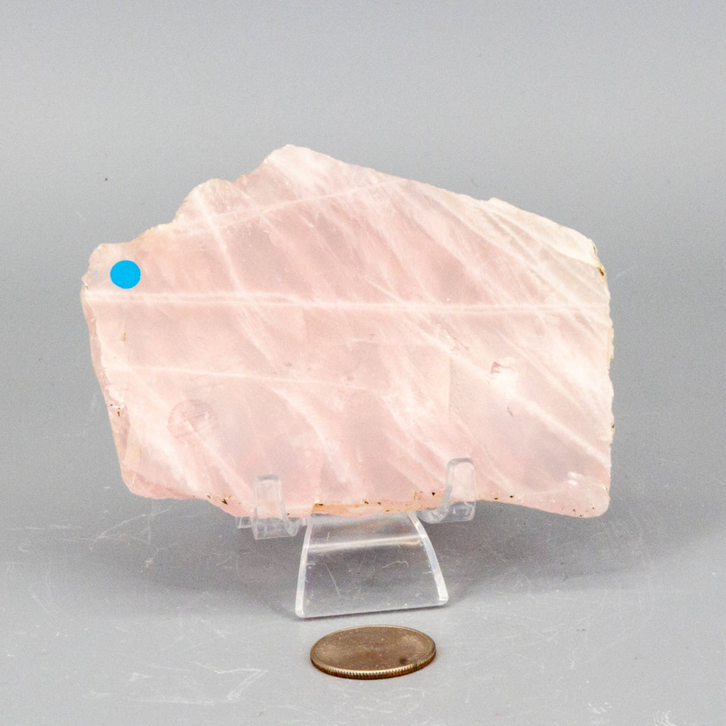 Rose Quartz Slice, Polished Crystal