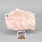Rose Quartz Slice, Polished Crystal