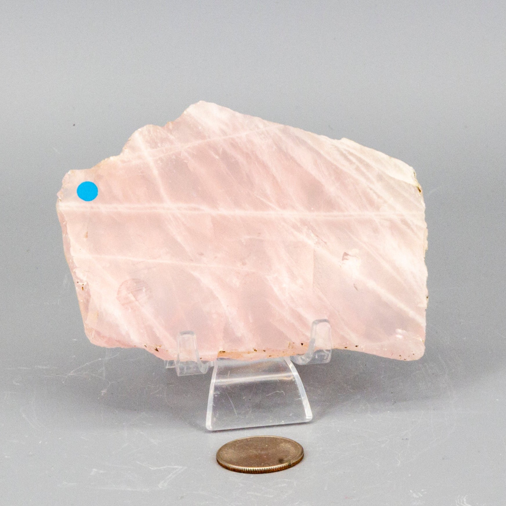 Rose Quartz Slice, Polished Crystal