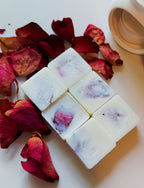 Rose Petal Wax Melter Gift Set | Ceramic Melter + 4oz Soy Wax Melts + Tealight Candle Lootquake LLC
