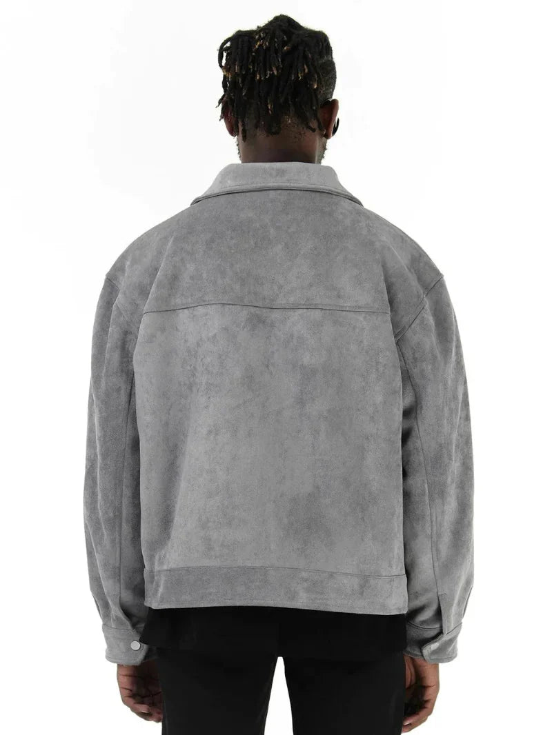 Boxy Suede Jacket Pi-Mart
