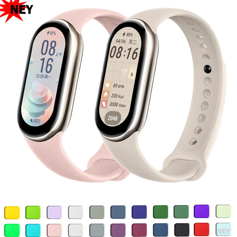 Sport Watchbands For Xiaomi Mi band 8-9 NFC Replacement miband9/8 silicone Bracelet waterproof Strap smart mi band 9 Accessories Lootquake LLC