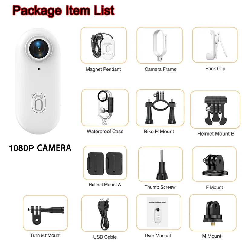 Outdoor Sports Camera In Helmet Motorcycle Bike Sport Mini Filming Bicycle Action 4K Professional Body Cam And Video Cameras Mtb Lootquake LLC