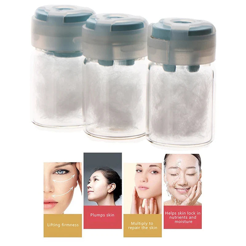 5 Bottles Pure Collagen Ball Natural Silk Protein Anti Aging Essence Firming Wrinkle Removal Facial Serum Cosmetics Lootquake LLC