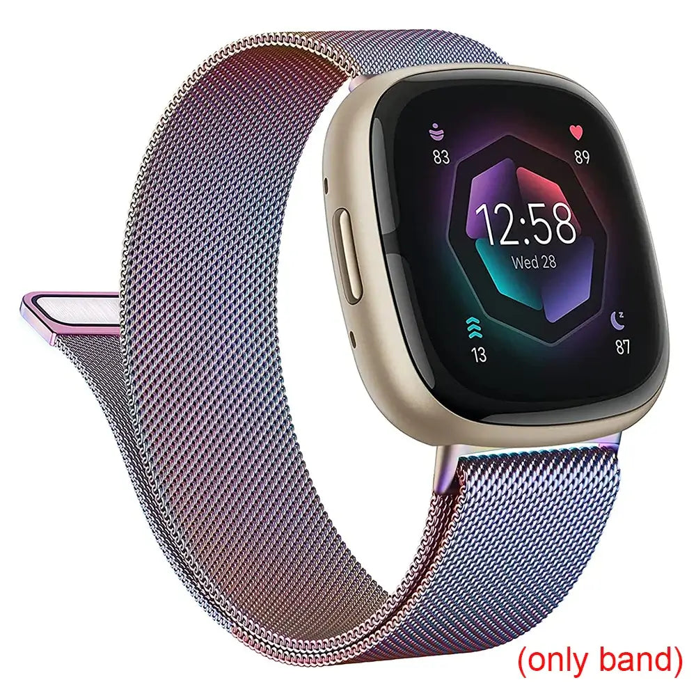 Fitbit Versa & Sense Magnetic Steel Band - Elegant Design - SJB-DIAMOND ELITES