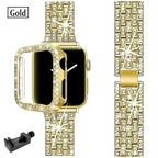 Apple Watch Bedazzled Stainless Steel Strap - Elegant Design - SJB-DIAMOND ELITES