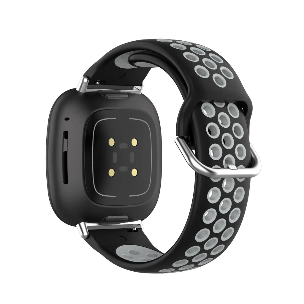 Fitbit Versa & Sense Silicone Band - Breathable Stylish Straps - SJB-DIAMOND ELITES