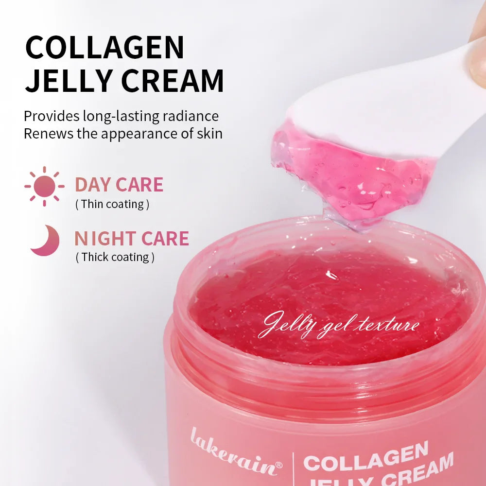 Collagen Jelly Cream Improving Skin Elasticity Tightening Soothing Moisturizing Anti-Aging Firmness Hydration Skincare Face Gel Lootquake LLC