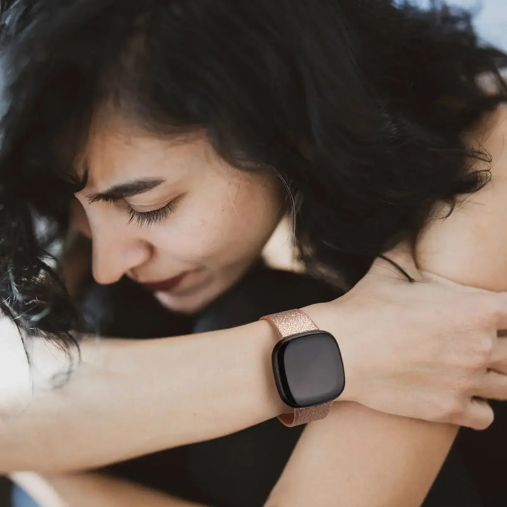 Fitbit Versa & Sense Silicone Bands - Lightweight Minimalist Design - SJB-DIAMOND ELITES