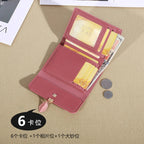 Trifold Clutch Coin Purse, Minimalist Credit Card Holder, Women's Casual Wallet Lootquake LLC