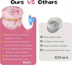 Powder Puff and Powder Container for Body Dusting Powder Case with Puff fo Women Loose Powder Containers with Puff for Travel Lootquake LLC