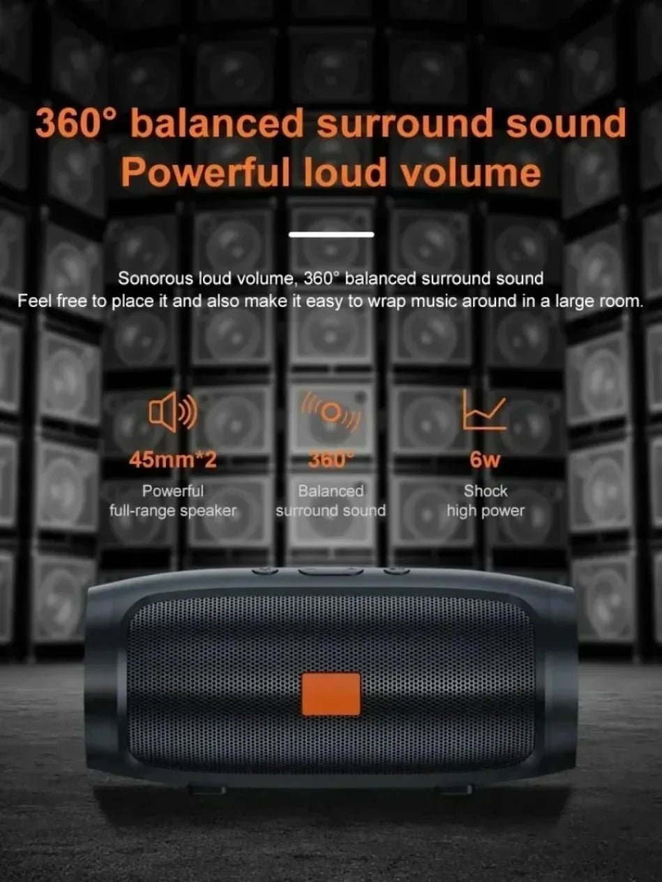 Dushoo Bluetooth Speaker Fm Voice Broadcasting Portable Subwoofer Wireless Speaker Dual Speaker Stereo Outdoor Tfusb Playback Lootquake LLC