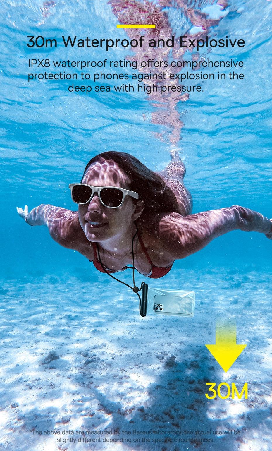 Waterproof Cell Phone Pouch Case Universal Dry Bag for iPhone IPX8 Waterproof Phone Bag Case For iPhone 13 12 Universal Swimming Underwater Diving Phone Pouch Bag Case Stevvex
