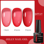 7ml Milky Jelly White Gel Nail Polish Natural Luster Long Lasting Nail Art All for Home DIY Manicure Soak Off UV LED Gel Vernis Lootquake LLC