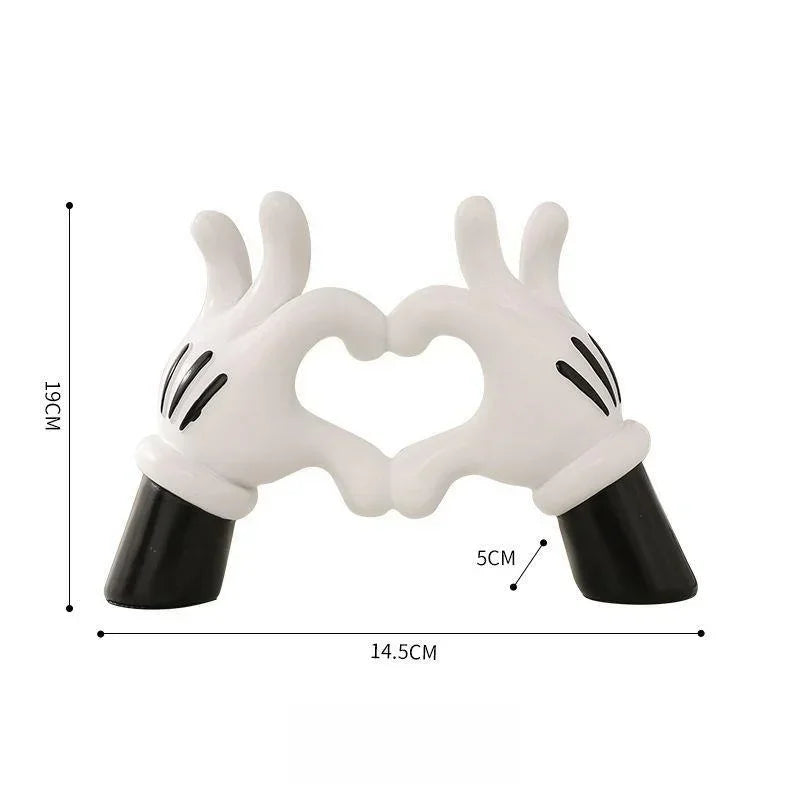 Aesthetic Hand Figurines Worship Money Creative Resin Sculpture Art Hand Statue Luxury Livingroom Decoration Desk Accessories Lootquake LLC